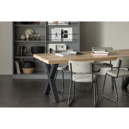Eettafel Tablo Mangohout, met X-poot - 180 cm - Afbeelding 2