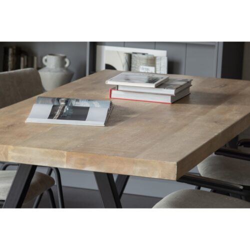 Eettafel Tablo Mangohout, met 2-standen Alkmaar poot - 180 cm - Afbeelding 2