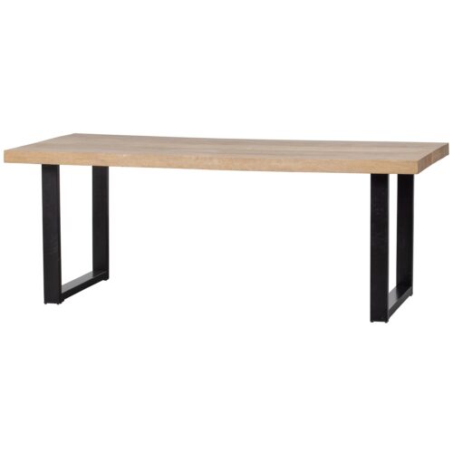 Eettafel Tablo Mangohout, met 2-standen U poot - 180 cm