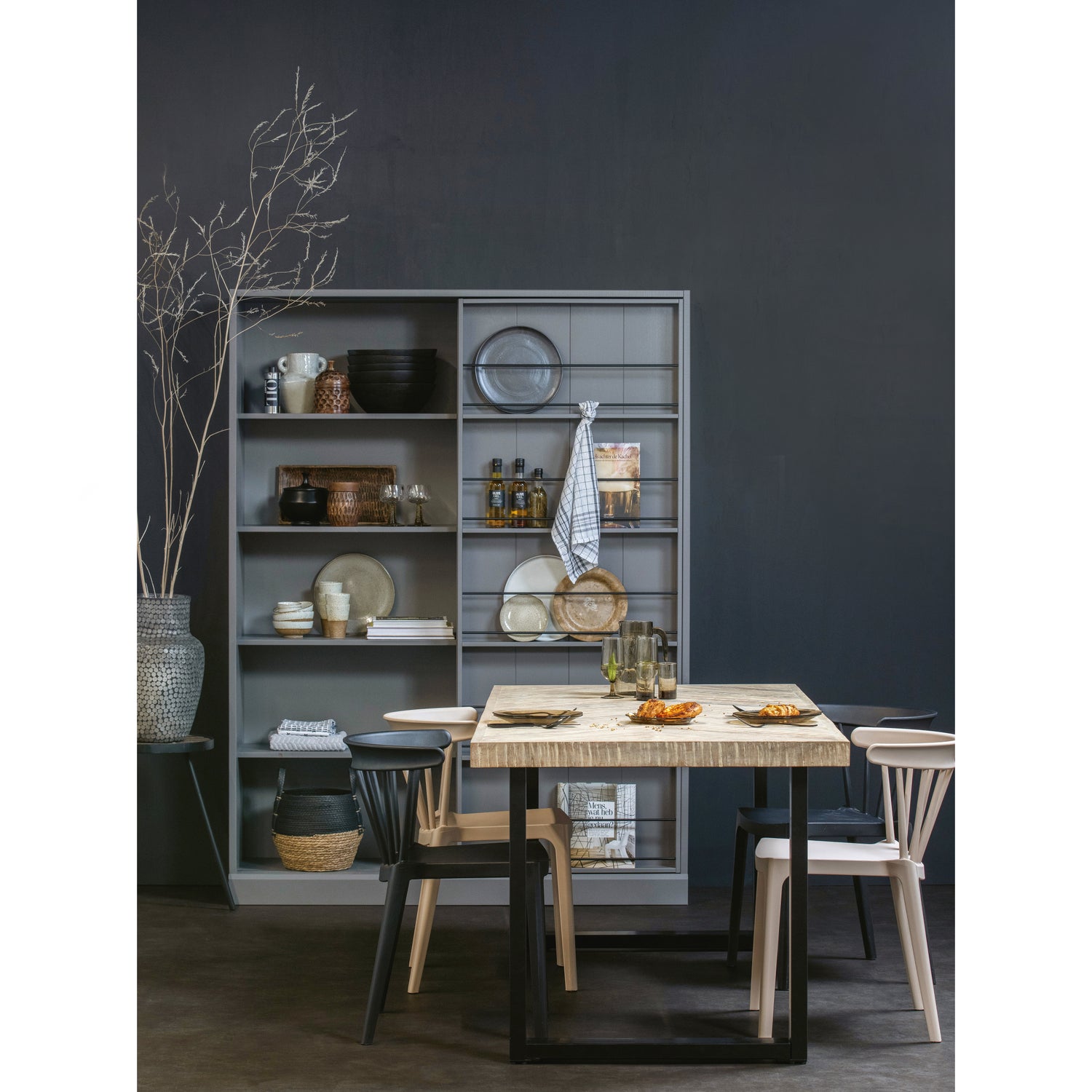 Eettafel Tablo Mangohout Visgraat, met U-poot - 200cm - Afbeelding 2