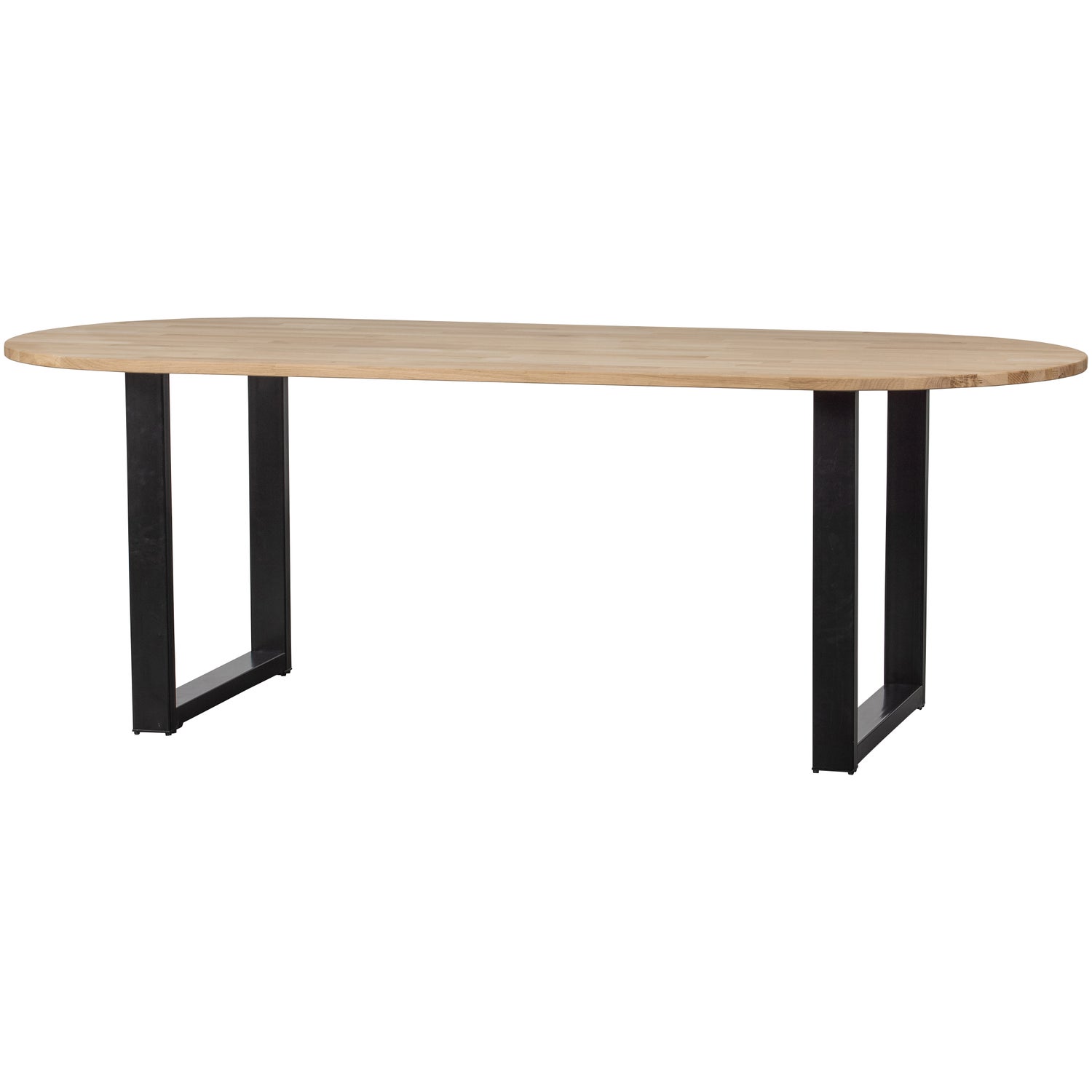 Ovale Eettafel Tablo met U-poot, 220 x 90cm