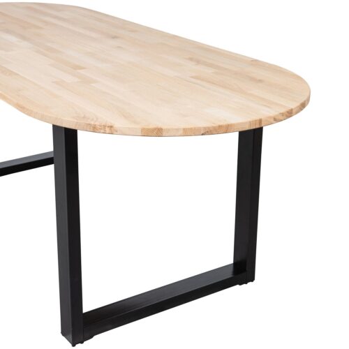 Ovale Eettafel Tablo met U-poot, 220 x 90cm - Afbeelding 3