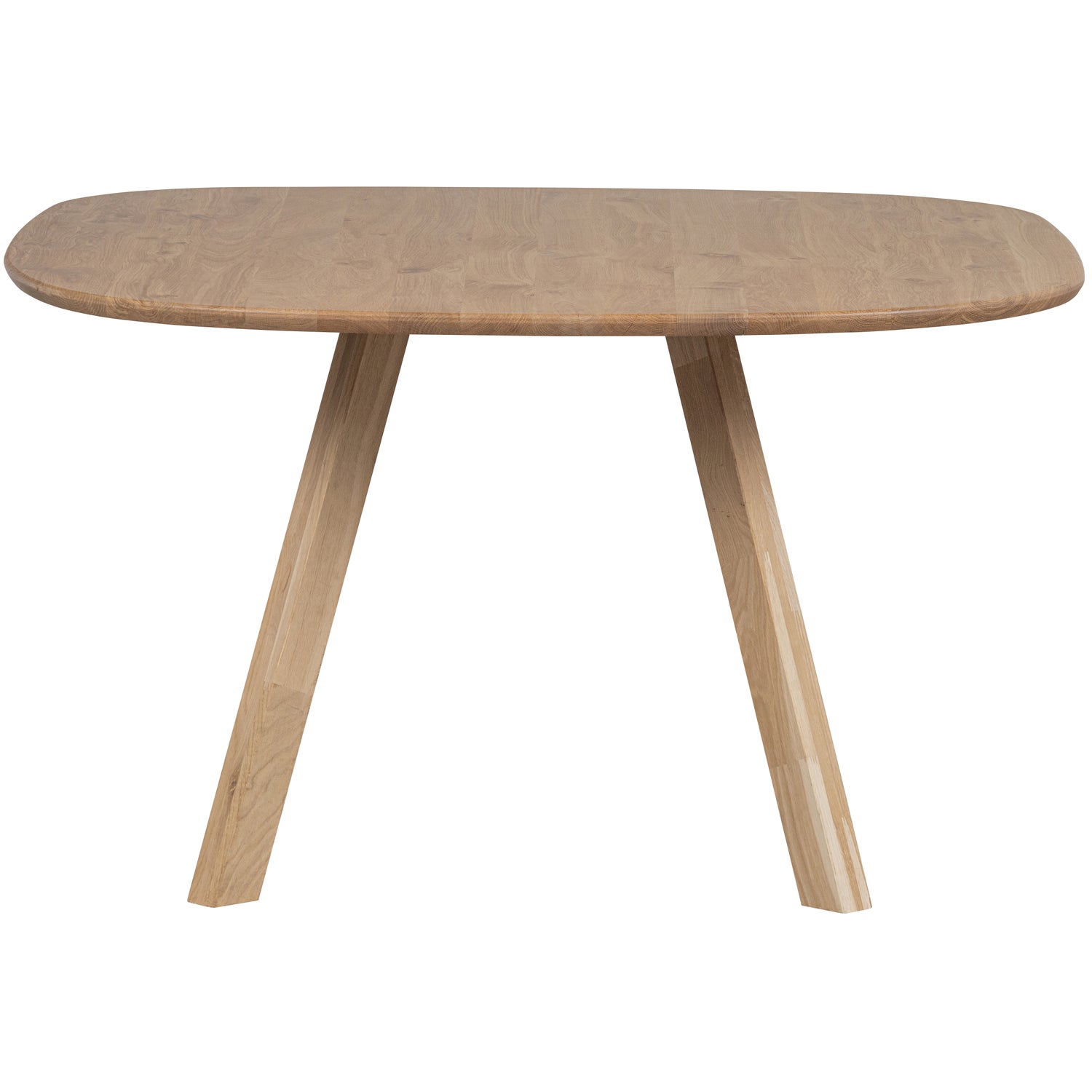 Organische Eettafel Tablo Eikenhout Met 3-stand poot 130 x 130cm - Afbeelding 4