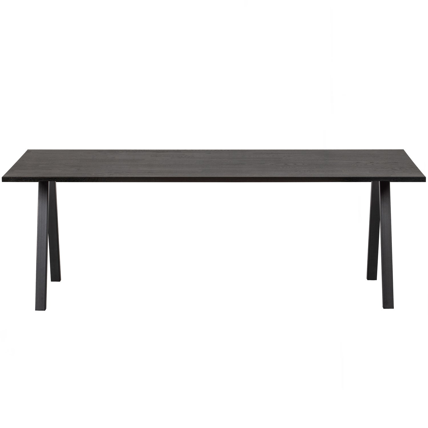 Eettafel Tablo Eiken, Met 2-standen poot, kleur Blacknight - 180 cm - Afbeelding 2