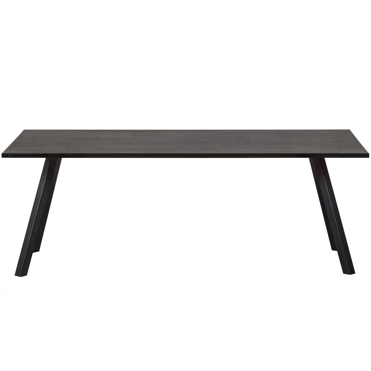 Eettafel Tablo Eiken, Met 2-standen poot, kleur Blacknight - 160 cm - Afbeelding 2
