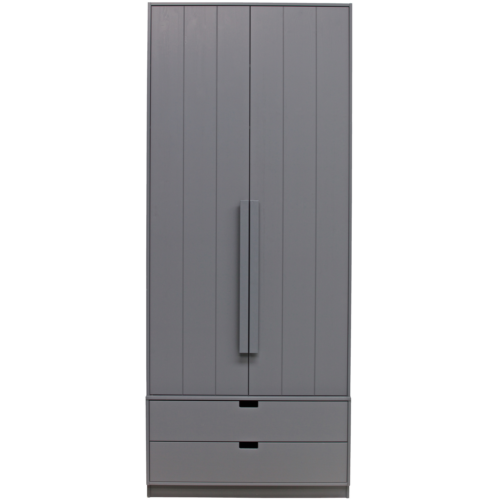 Kledingkast Skik Grenen, 231 x 95cm, kleur Leem - Afbeelding 4