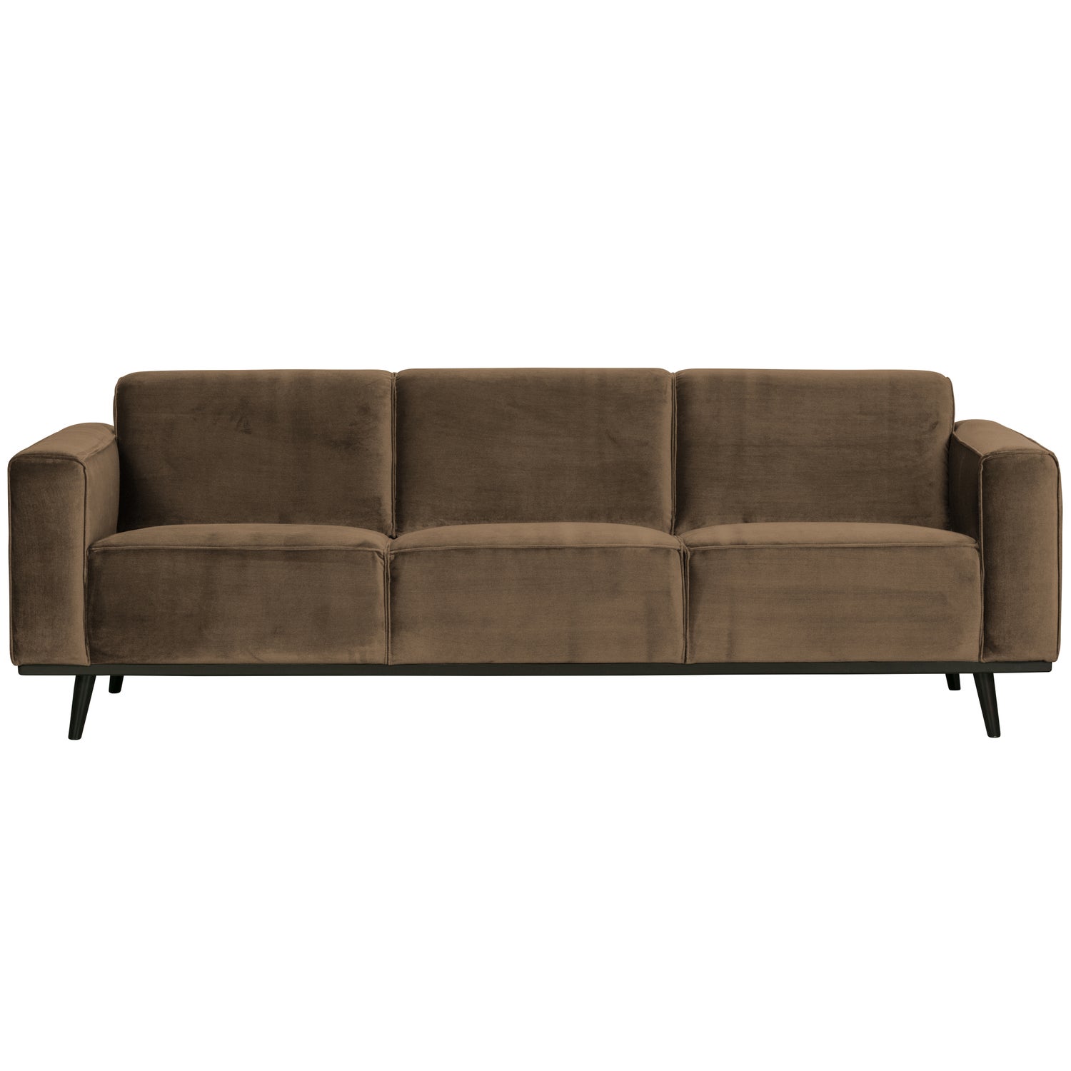 Statement 3-zits bank 230 cm fluweel taupe