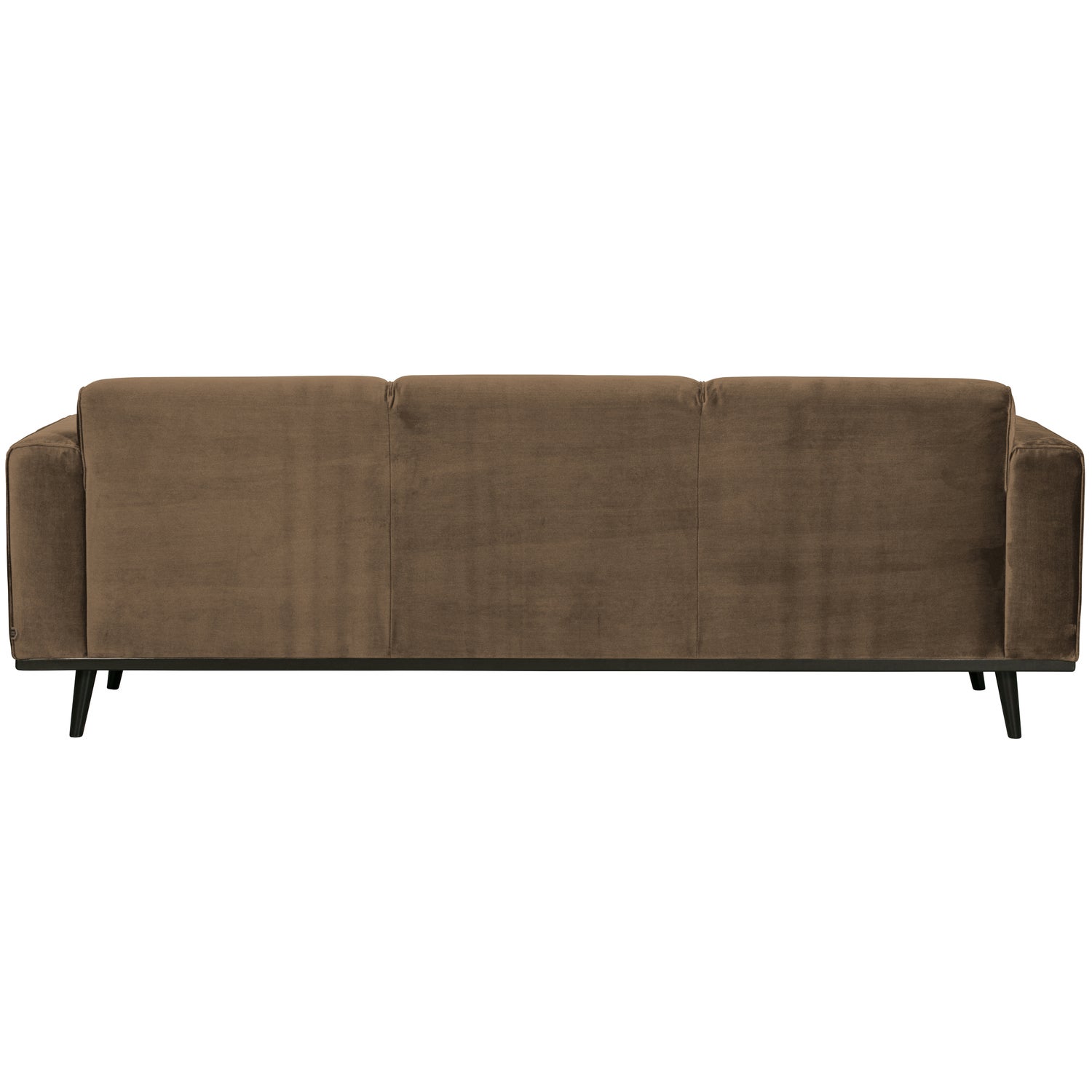 Statement 3-zits bank 230 cm fluweel taupe - Afbeelding 3