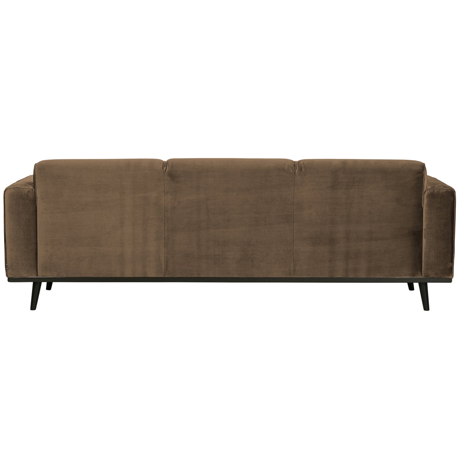 Statement 3-zits bank 230 cm fluweel taupe - Afbeelding 4