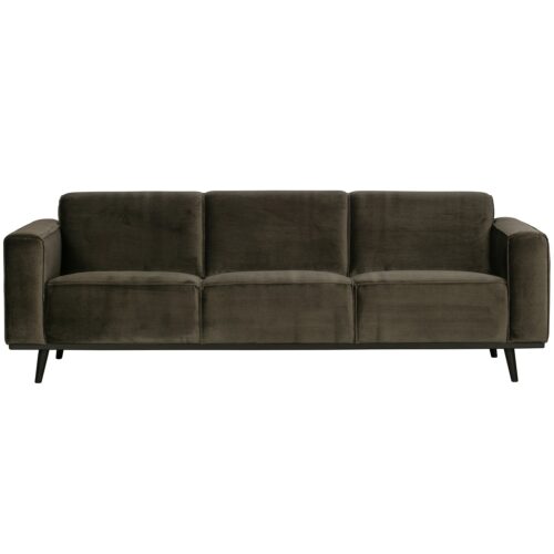 Statement 3-zits bank 230 cm fluweel warm groen