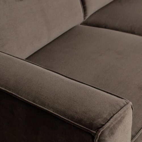 Statement 3-zits bank 230 cm fluweel warm groen - Afbeelding 5