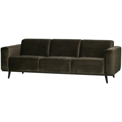Statement 3-zits bank 230 cm fluweel warm groen - Afbeelding 2
