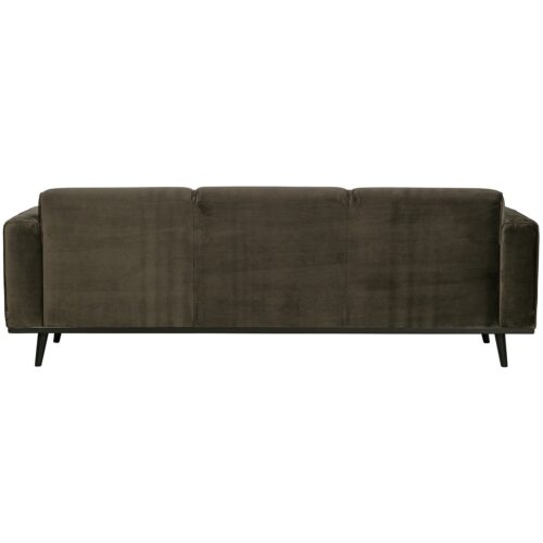 Statement 3-zits bank 230 cm fluweel warm groen - Afbeelding 4