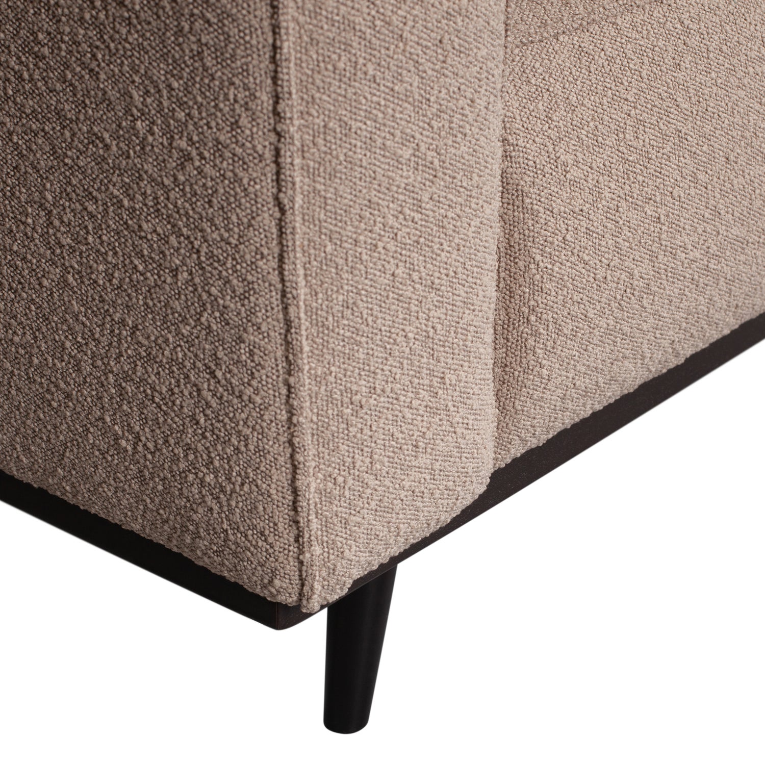Statement 3-zits bank 230 cm bouclé beige - Afbeelding 5