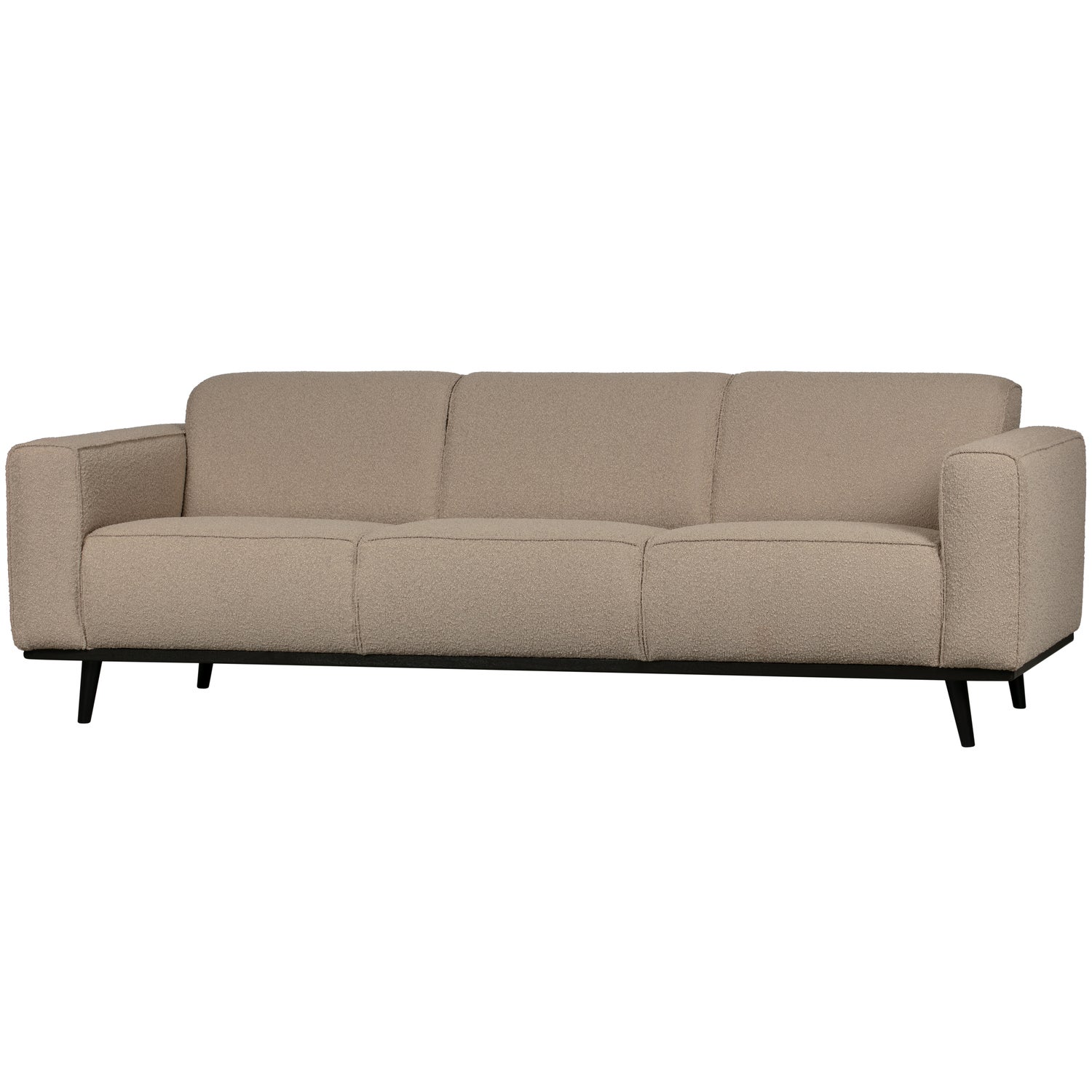 Statement 3-zits bank 230 cm bouclé beige - Afbeelding 2