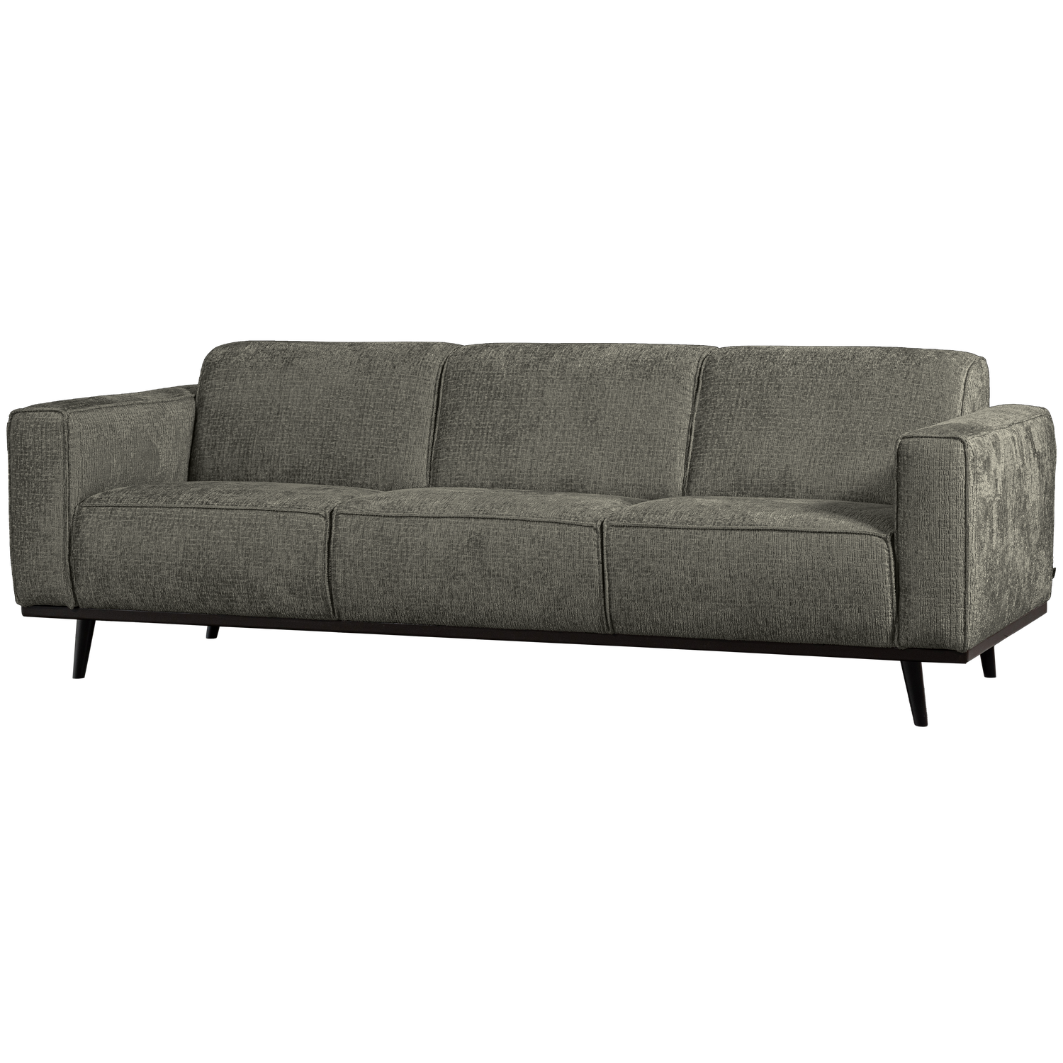 Statement 3-zits bank 230 cm structure velvet frost