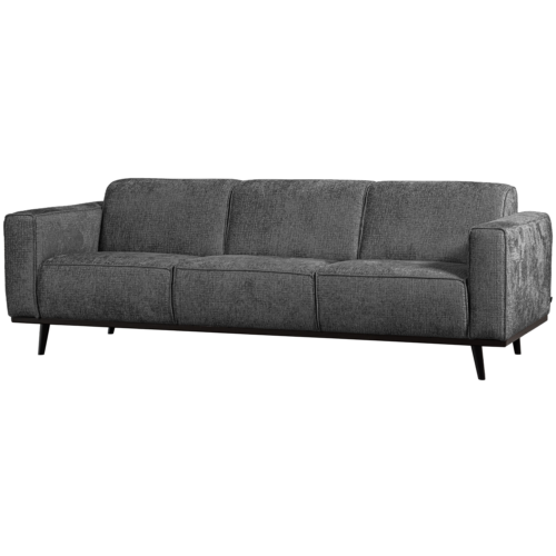 Statement 3-zits bank 230 cm structure velvet mountain