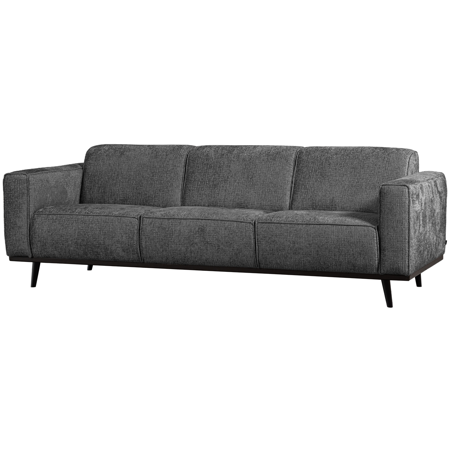 Statement 3-zits bank 230 cm structure velvet mountain