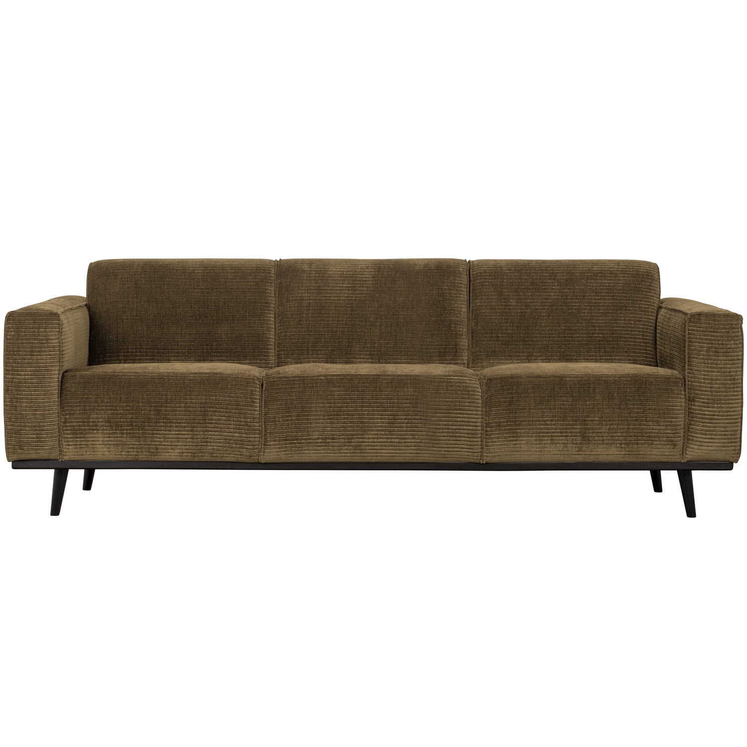 Statement 3-zits bank 230 cm brede platte rib rock