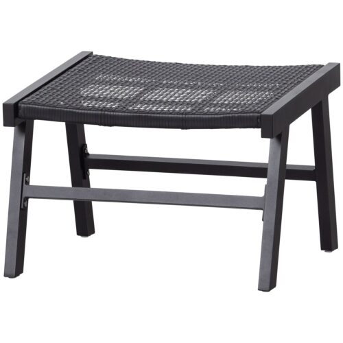 Tuinhocker Puk Aluminium Zwart