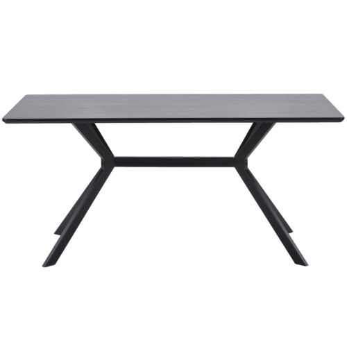 Rechte Eettafel Bruno 200 cm - Zwart - Afbeelding 2