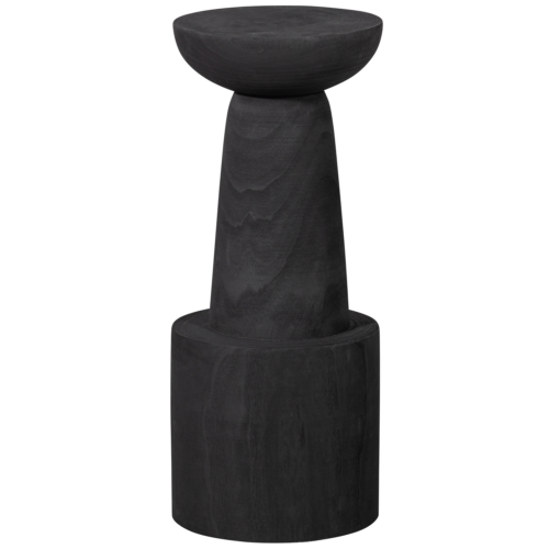 Barkruk Bink Paulowniahout Zwart (zithoogte 76cm)