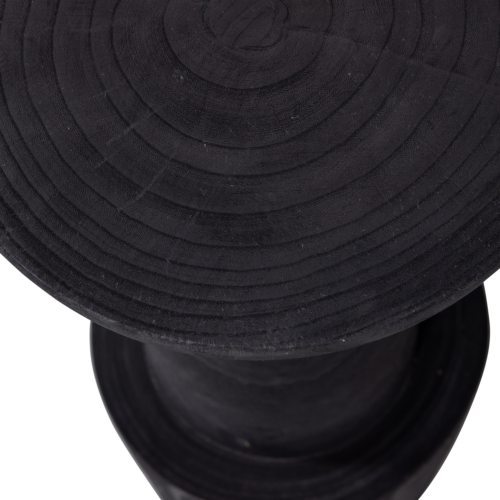 Barkruk Bink Paulowniahout Zwart (zithoogte 76cm) - Afbeelding 2