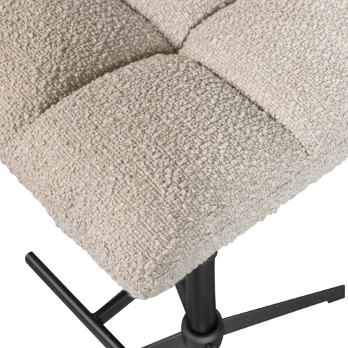 Draaibare Barstoel Vinny Bouclé -  Zand (zithoogte 60-80cm) - Afbeelding 9