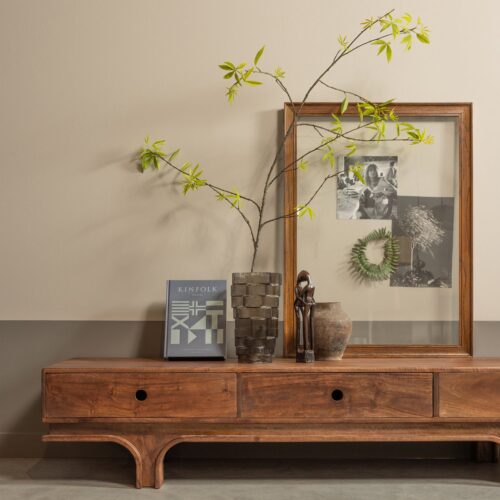 TV-meubel Staes Mangohout 180cm - Afbeelding 3