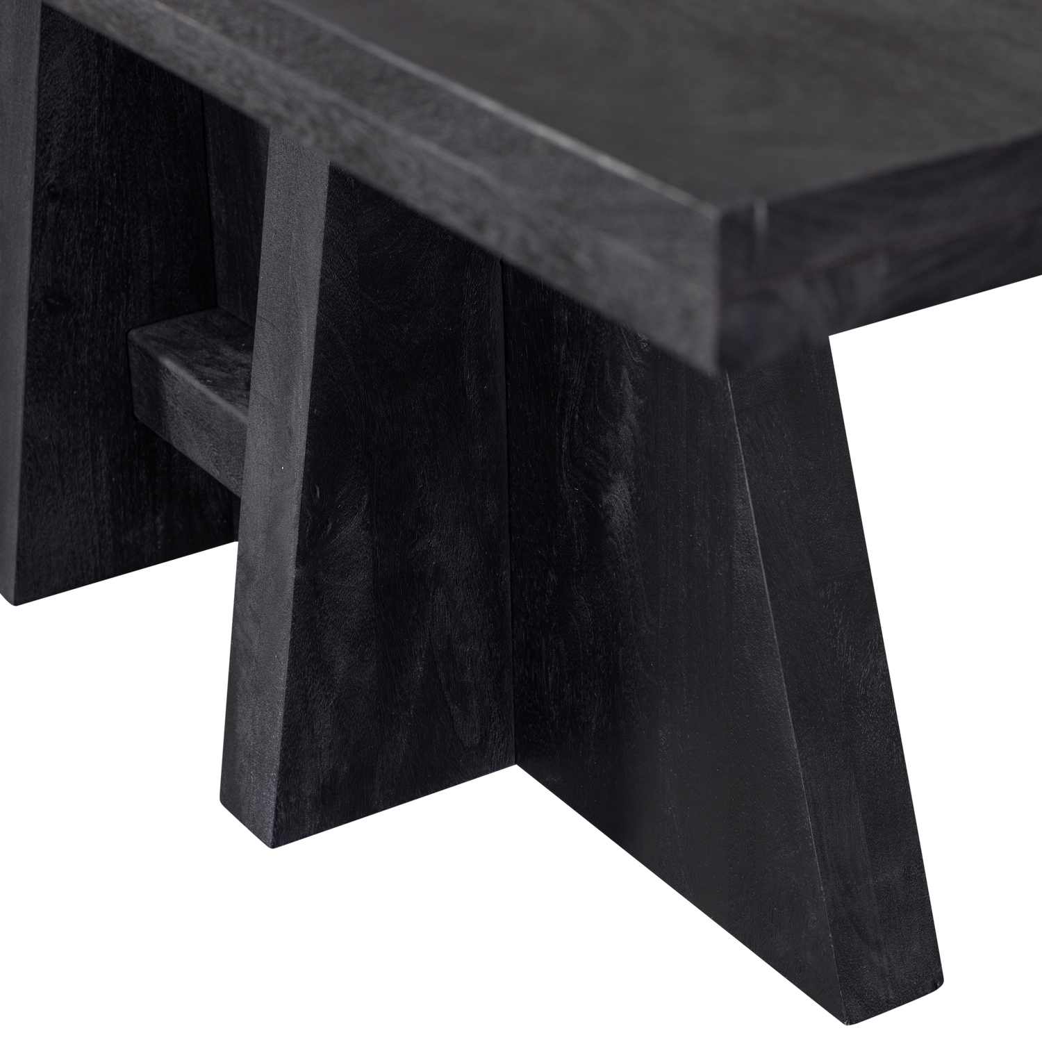 Eettafel Kean Mangohout 2200x100 cm - Zwart - Afbeelding 4