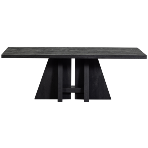Eettafel Kean Mangohout 180x100 cm - Zwart - Afbeelding 3