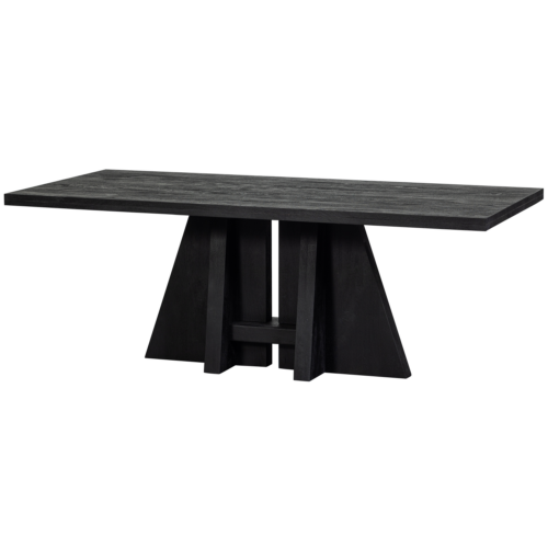 Eettafel Kean Mangohout 180x100 cm - Zwart