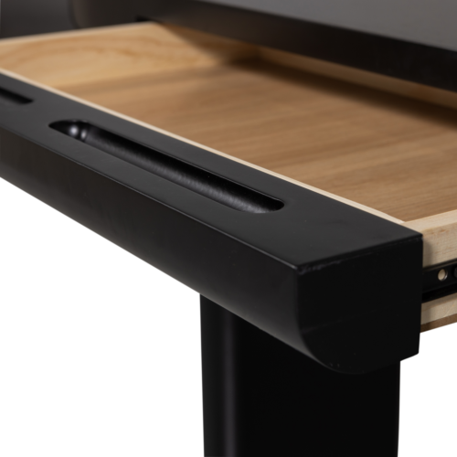 Bureau/Sidetable Mael Met 1 lade, 120 x 50cm kleur Zwart - Afbeelding 8