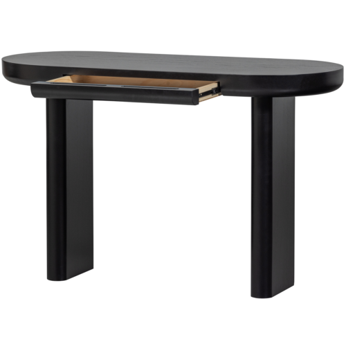 Bureau/Sidetable Mael Met 1 lade, 120 x 50cm kleur Zwart - Afbeelding 6