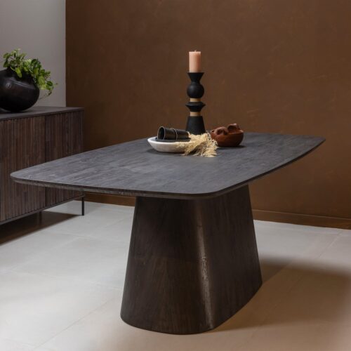 Eettafel Leah MDF 200 x 105cm - Bruin - Afbeelding 2