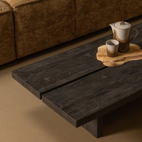 Salontafel Lion MDF 140 x 60cm  donkerbruin - Afbeelding 2