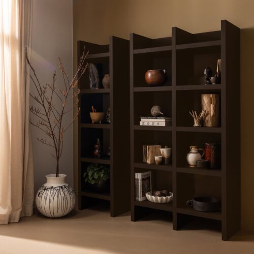 Wandkast Timo MDF 195x100cm - Donkerbruin - Afbeelding 3