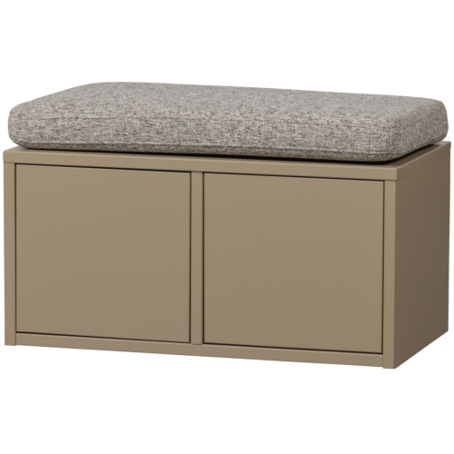 Opbergbank Turner Met kussen, 80cm, kleur Mud