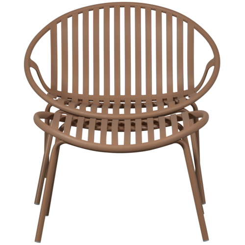 Tuin Fauteuil Bruce met hocker - zalm roze - Afbeelding 15
