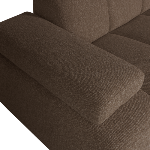 Mojo Loungebank rechts bouclé bruin melange - Afbeelding 8