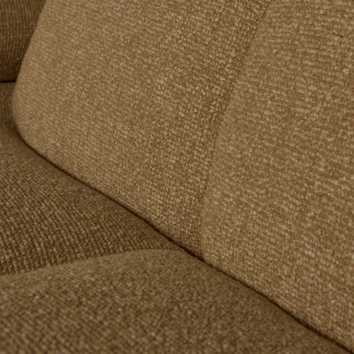 Mojo Loungebank rechts bouclé geel bruin melange - Afbeelding 9