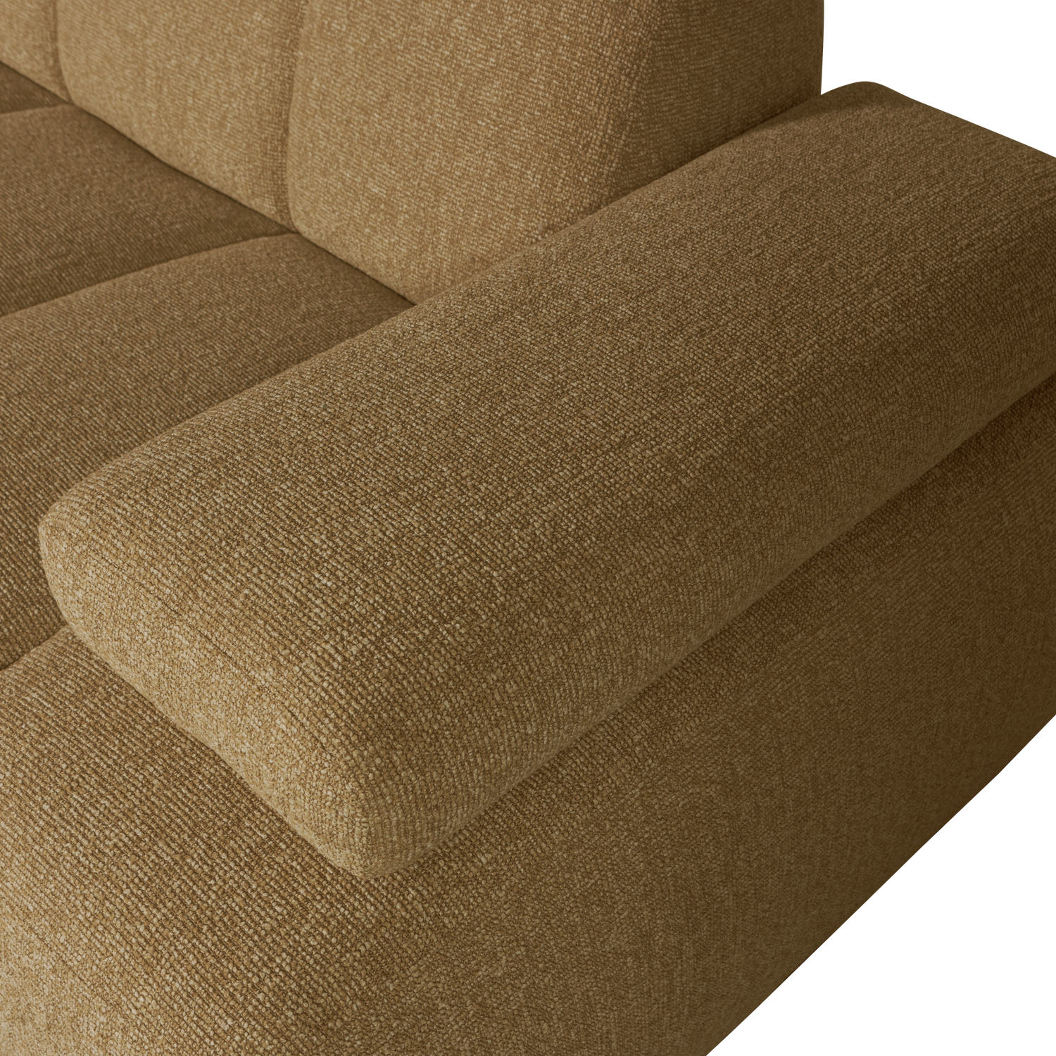 Mojo Loungebank links bouclé geel/bruin melange - Afbeelding 8