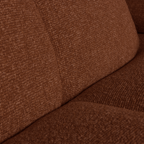 Mojo Loungebank links bouclé roestbruin melange - Afbeelding 9