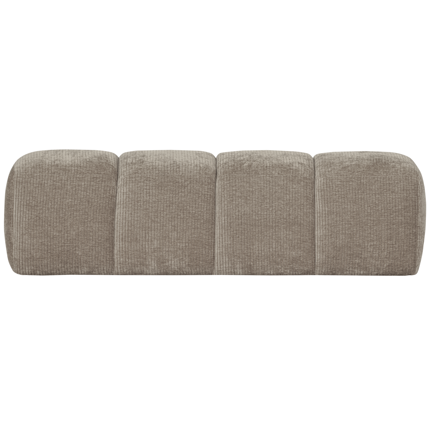 Eetkamerbank Mojo Zonder Rugleuning Geweven Rib 164cm Zand - Afbeelding 2