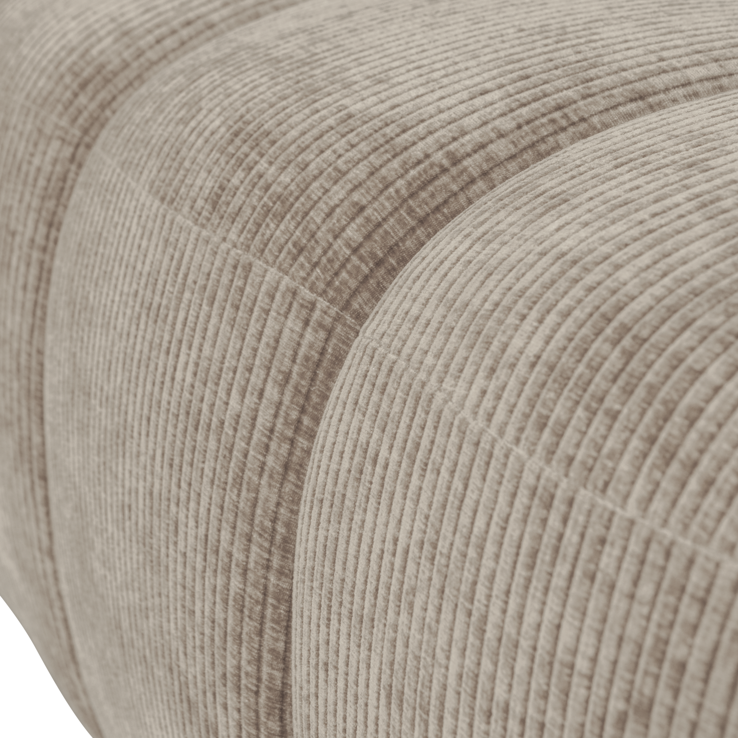 Eetkamerbank Mojo Zonder Rugleuning Geweven Rib 164cm Zand - Afbeelding 3