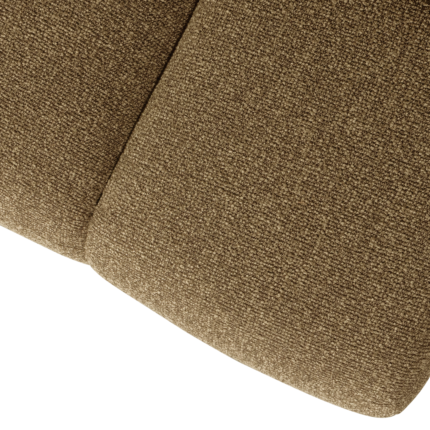 Eetkamerbank Mojo Zonder Rugleuning Bouclé 164cm GeelBruin - Afbeelding 4