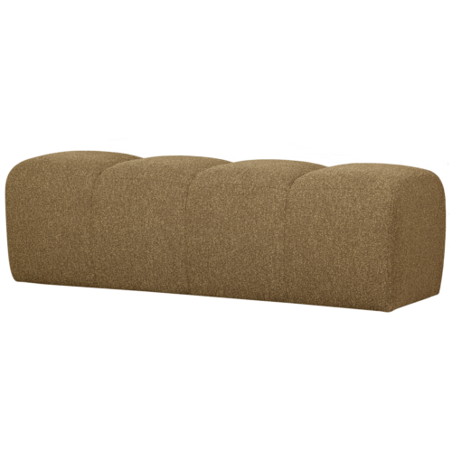 Eetkamerbank Mojo Zonder Rugleuning Bouclé 164cm GeelBruin