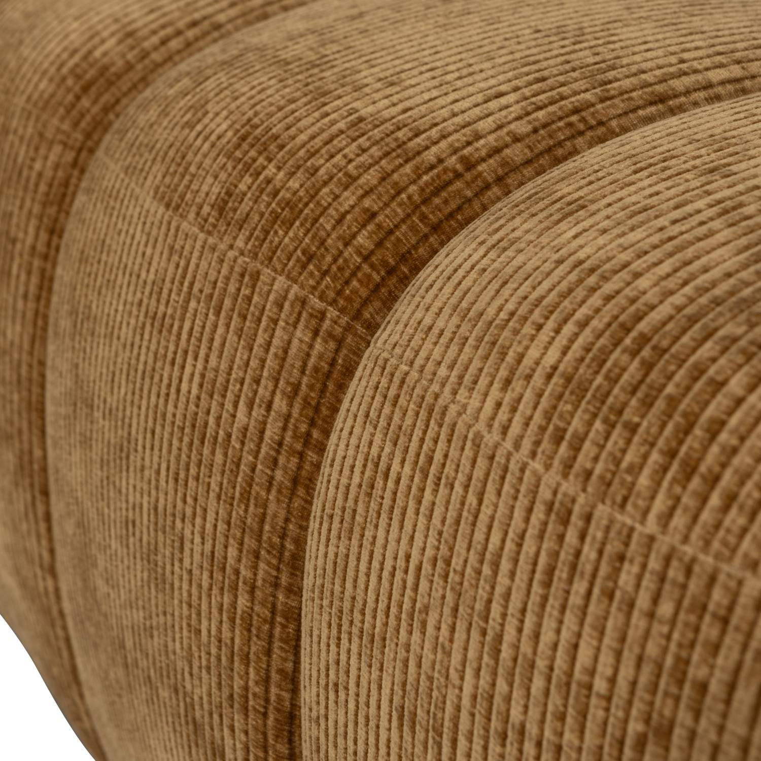 Eetkamerbank Mojo Zonder Rugleuning Geweven Rib 164cm Honinggeel - Afbeelding 5