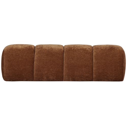 Eetkamerbank Mojo Zonder Rugleuning Geweven Rib 164cm Roestbruin - Afbeelding 2