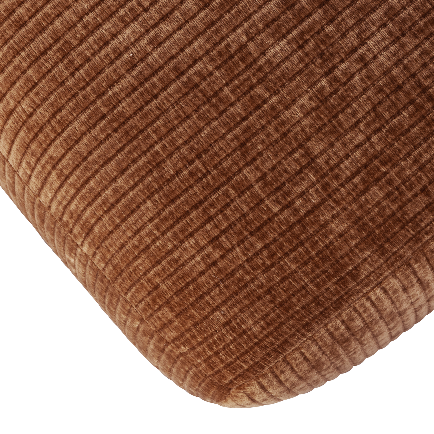 Eetkamerbank Mojo Zonder Rugleuning Geweven Rib 164cm Roestbruin - Afbeelding 4